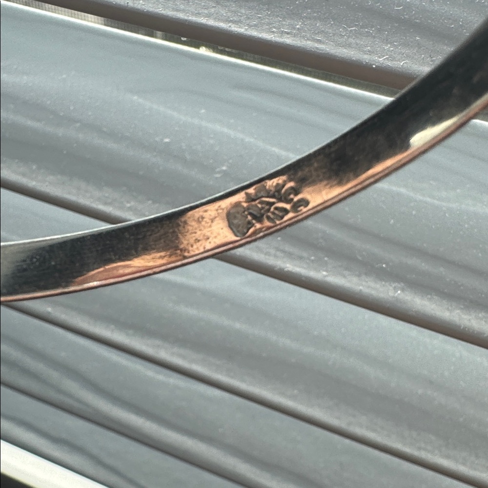 Silver bangle bracelet - Picture 4 of 4